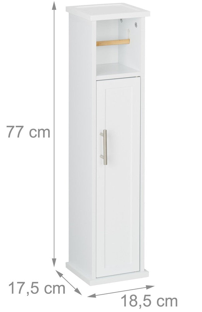 Toilettenpapierhalter WC-PAPIER-HALTER Badschrank mit Ablage und Fächer