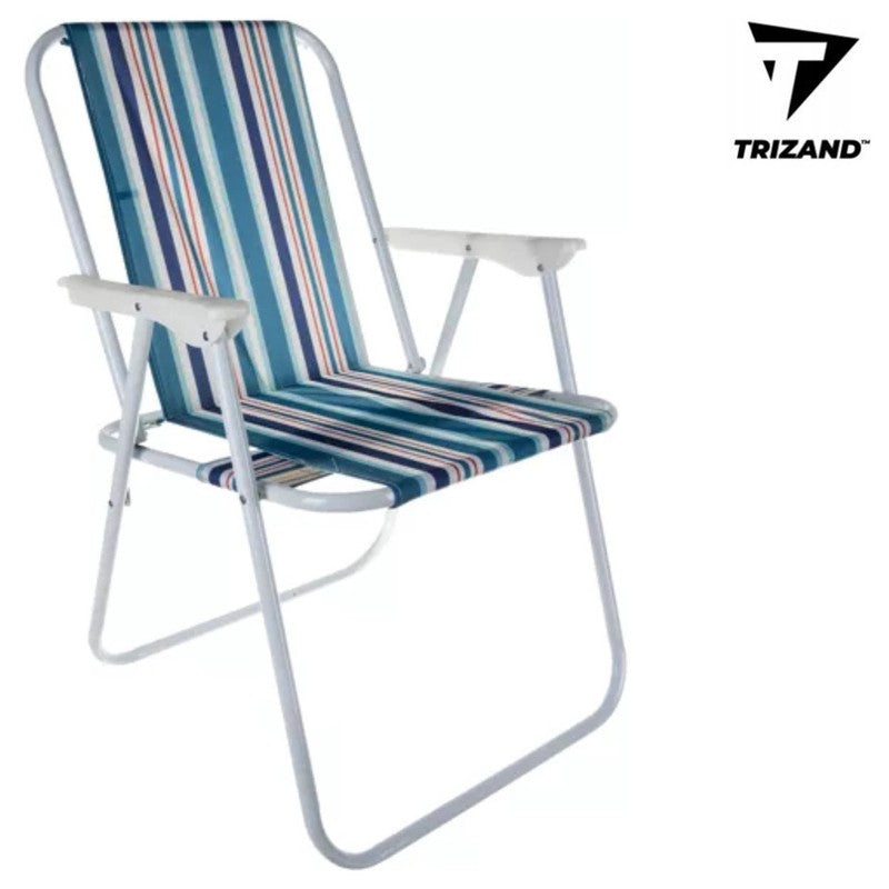 Trizand „Bergamo“ CAMPINGSTUHL Klappbarer Outdoor-Stuhl BLAU