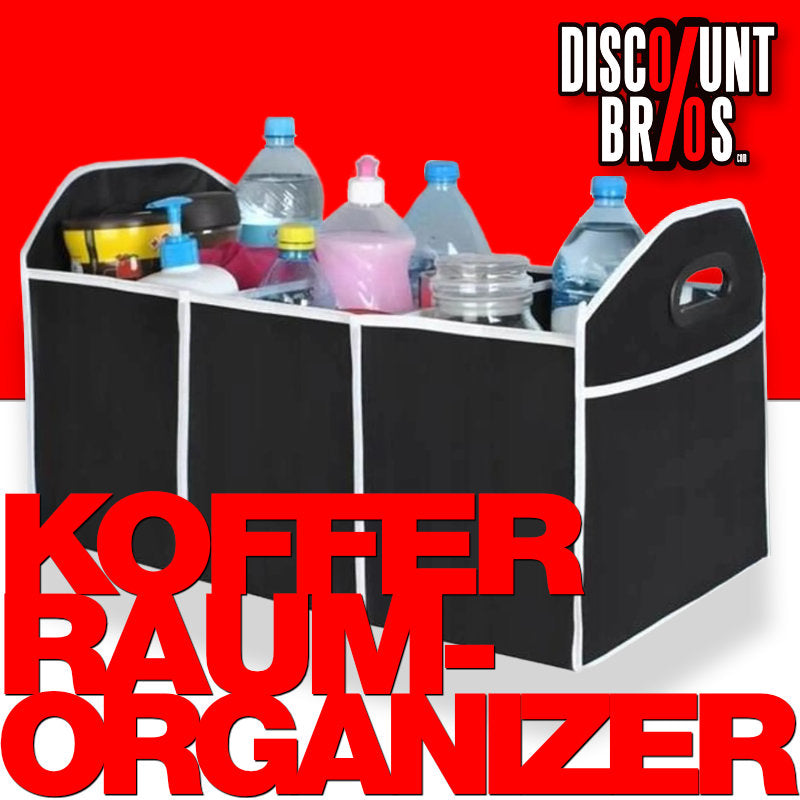 VERK 15194 faltbarer Kofferraum-Organizer 58 × 32,5 × 32,5 cm