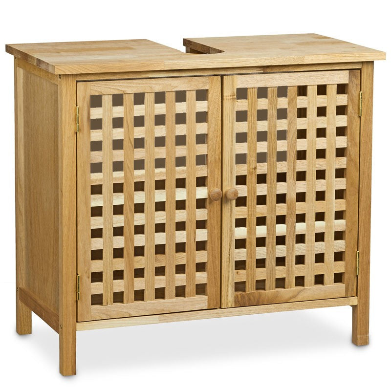 Waschbeckenunterschrank UNTERSCHRANK Waschbeckenschrank aus Walnuss