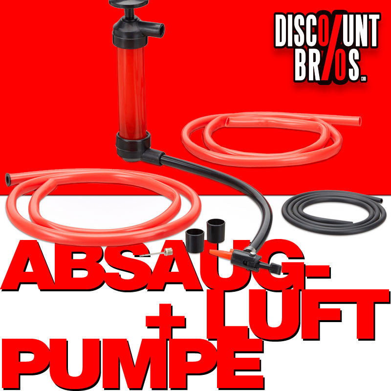 ÖL ABSAUGPUMPE manuell inkl. Luftpumpe UMFÜLLPUMPE Benzinpumpe