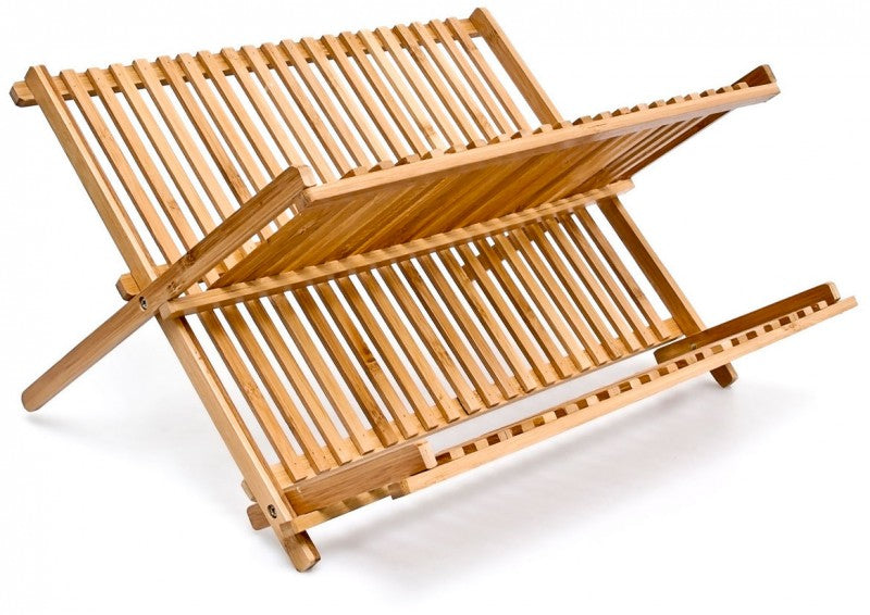 Bambus GESCHIRR-ABTROPFGITTER Abtropfgestell 42cm