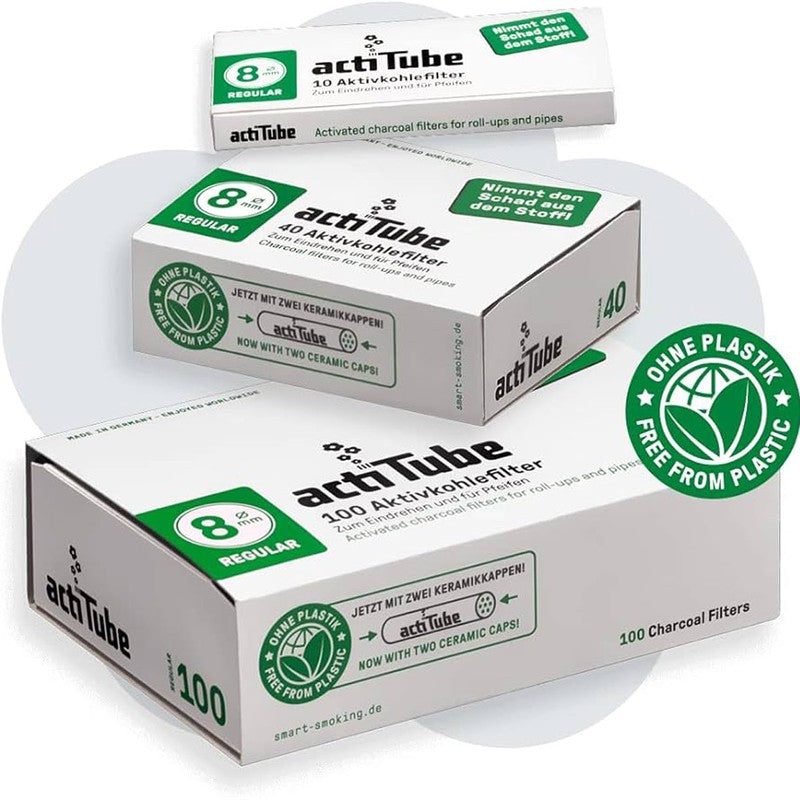 100 Stk. TUNE ActiTube Aktivkohlefilter 8-9mm