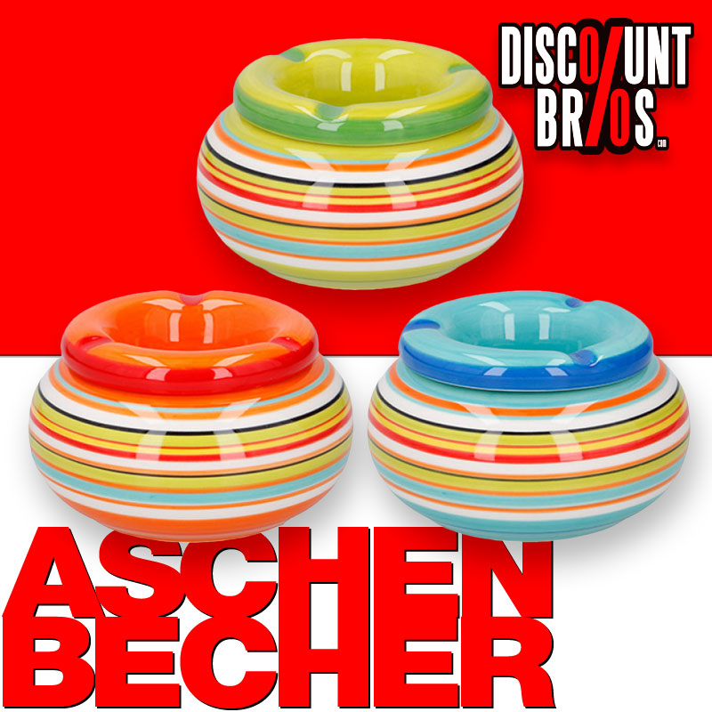 Aschenbecher STURM-ASCHENBECHER aus Keramik 2 Ø11cm