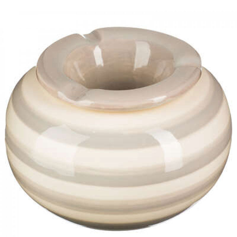 Aschenbecher STURM-ASCHENBECHER in verschiedenen Farben gestreift aus Keramik Ø12,5cm