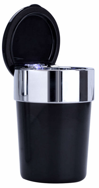 6 Stk. Champ SKULL AUTO-ASCHENBECHER Aschenbecher für Getränkehalter mit Deckel und LED Licht im Totenkopf Design TRAY