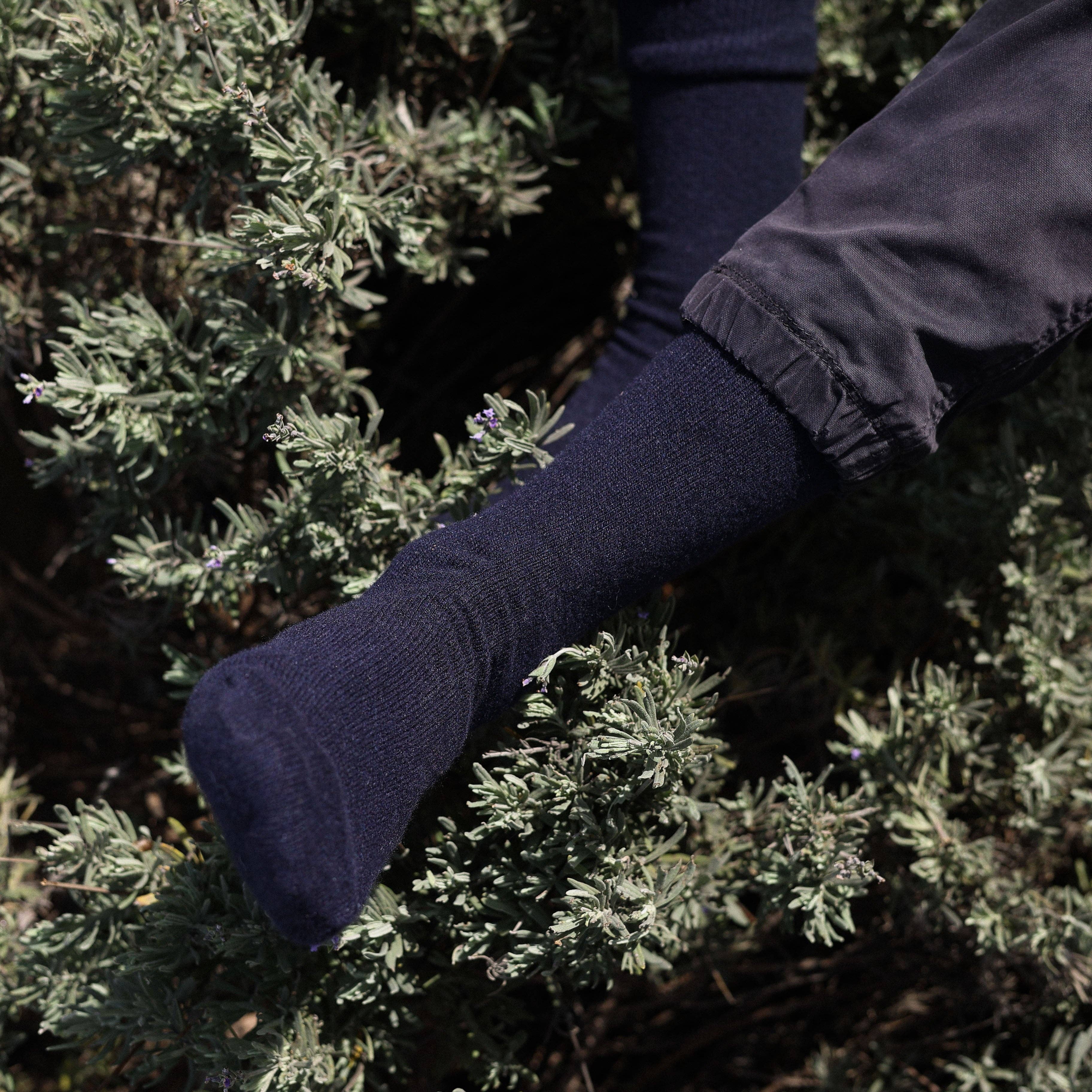 KLUE schlichte Merinowollsocken | Navy