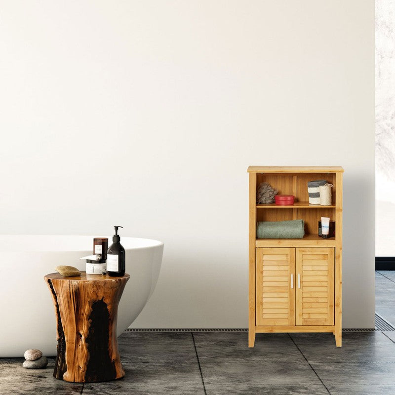 Badezimmerschrank SCHRANK aus Bambusholz LAMELL