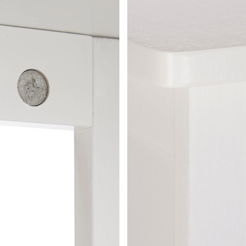 Badezimmerschrank SCHRANK WEISS LAMELL