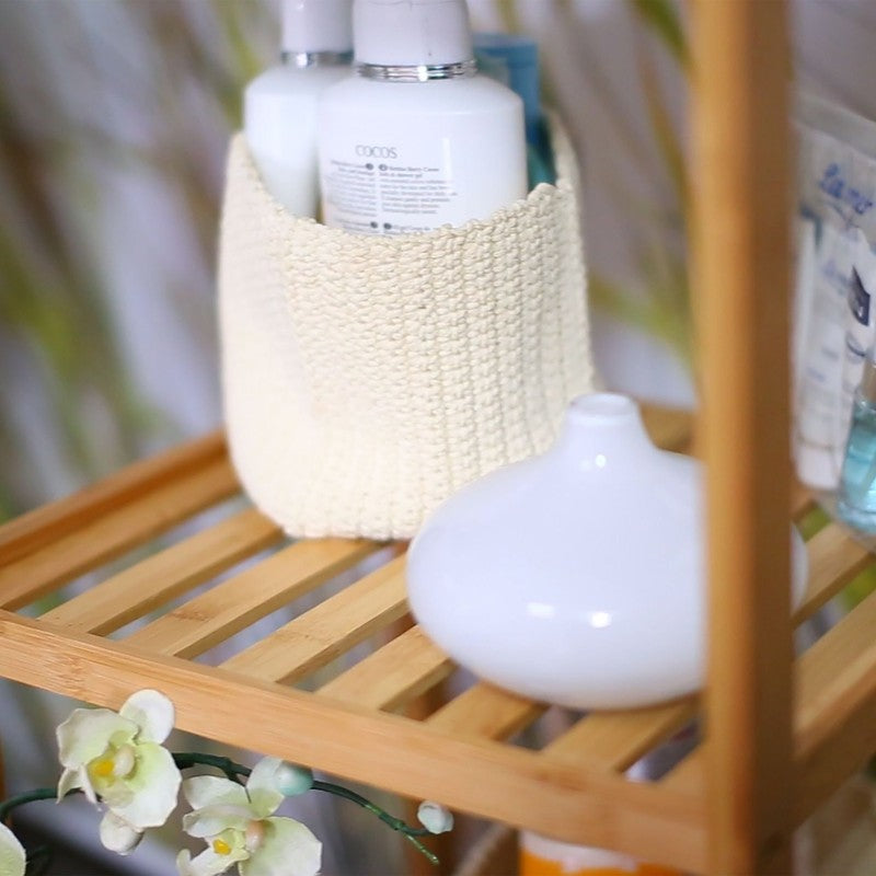 Bambus BADREGAL mit 3 Ablageflächen