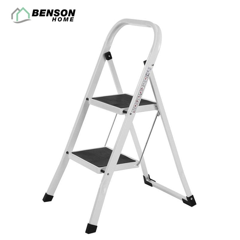 Klappleiter Haushaltsleiter Trittleiter Steighilfe 2 Stufen WEISS