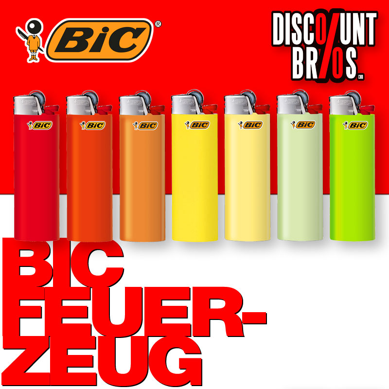 10 Stk. BIC® Einwegfeuerzeuge MAXI FEUERZEUG farbig
