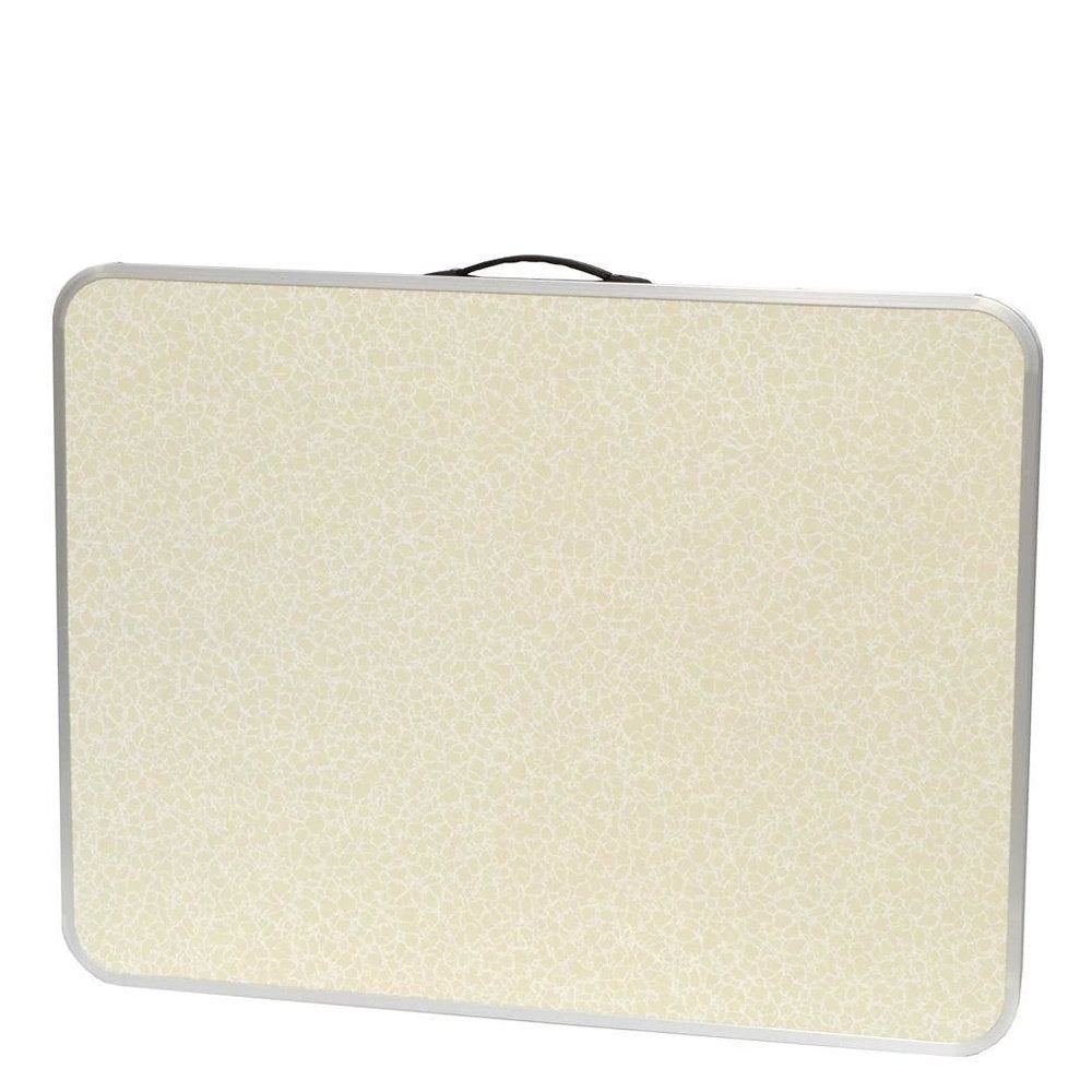 Campingtisch Mehrzwecktisch Klapptisch Universaltisch Faltbar 80 × 60 cm Beige