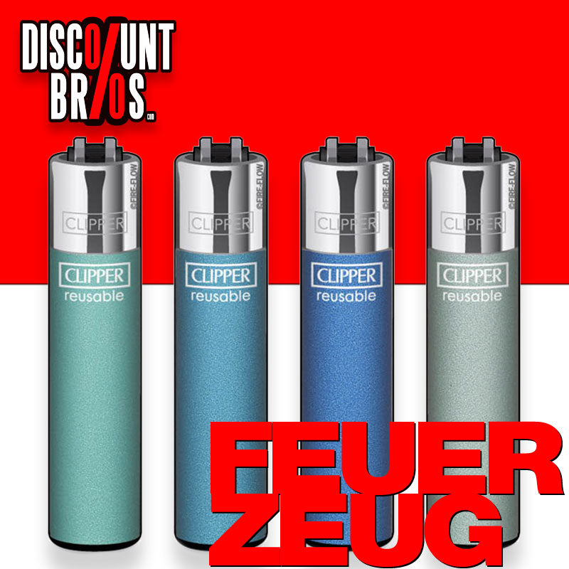 Clipper® Mehrwegfeuerzeug CP11 FEUERZEUG Metallic Aqua
