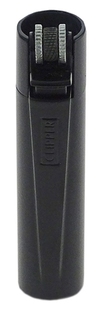 Clipper® METALL FEUERZEUG Mehrwegfeuerzeug ALL BLACK MATT