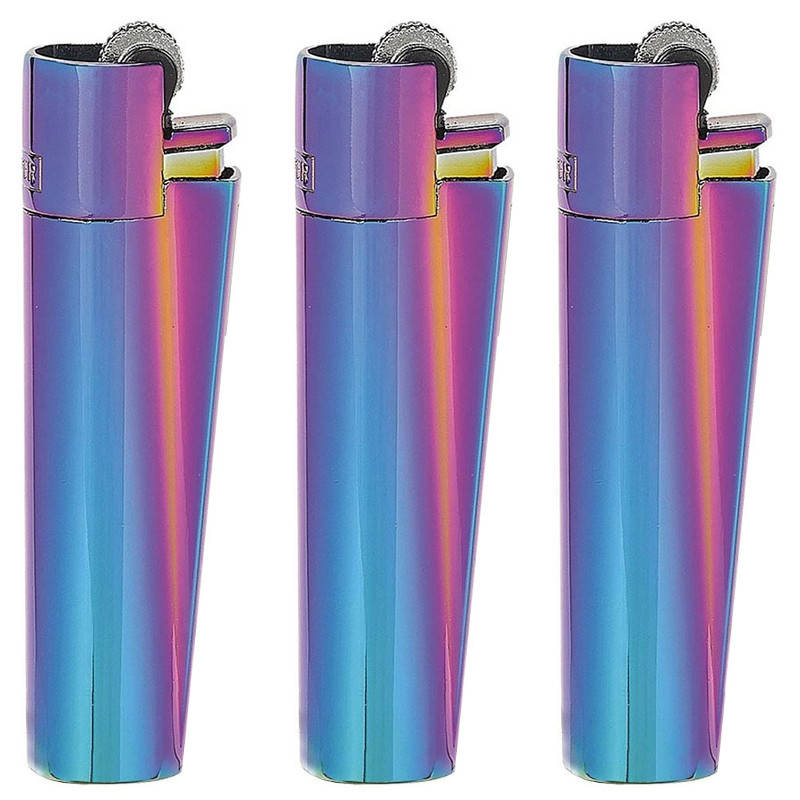 Clipper® METALL FEUERZEUG Mehrwegfeuerzeug ICY COLORS