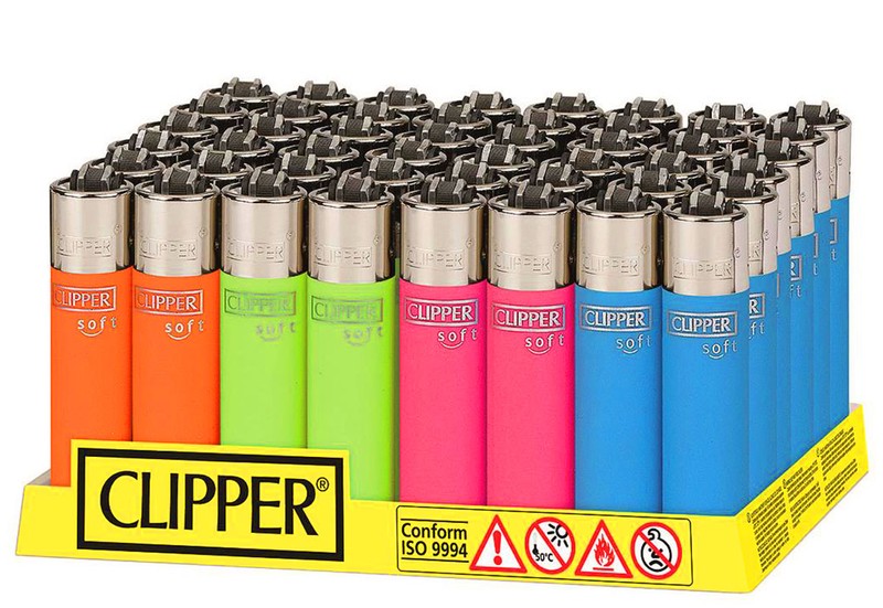 10 Stk. Clipper® FEUERZEUG Mehrwegfeuerzeug CP11 TOUCH & NEON