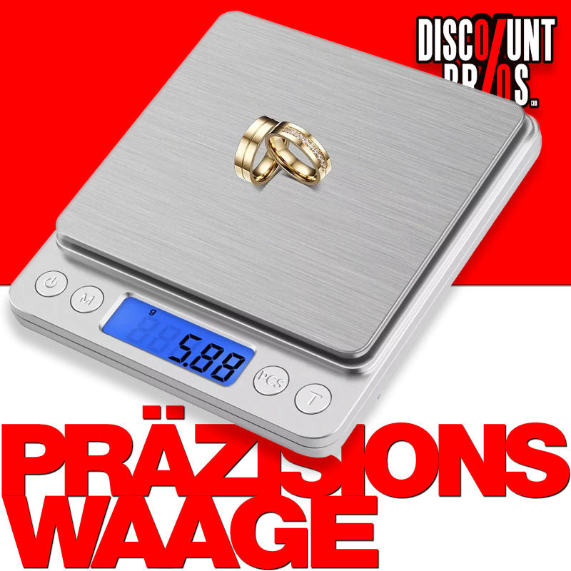 Digitale FEINWAAGE Briefwaage Zählwaage Präzisionswaage Waage bis 500g Präzision 0.01g