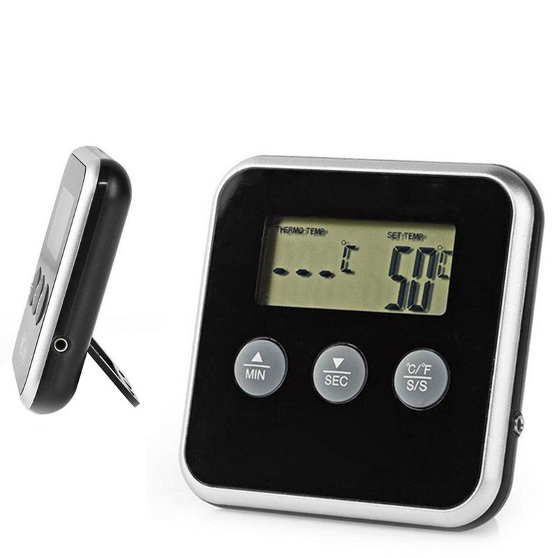 Digitales BRATEN-THERMOMETER Backofen- Grill- Fleisch- Thermometer