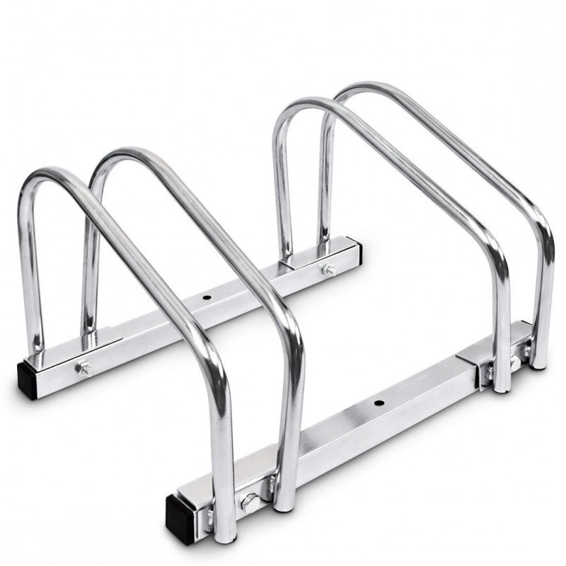 2-er Doppel VELOSTÄNDER verchromt Fahrradständer für Boden- & Wandmontage