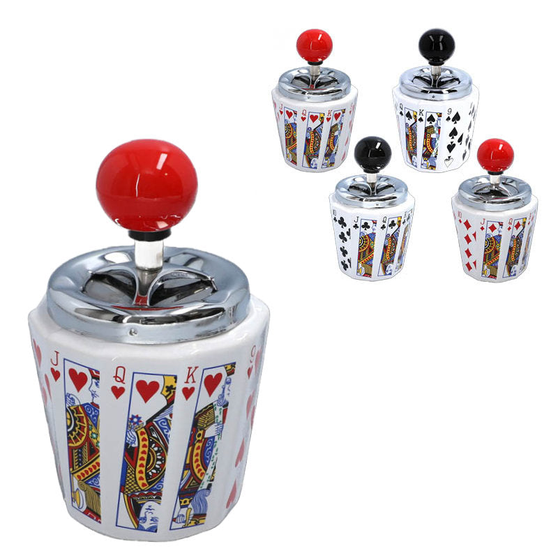 Poker DREH-ASCHENBECHER Jass Aschenbecher Drehaschenbecher Ø9cm