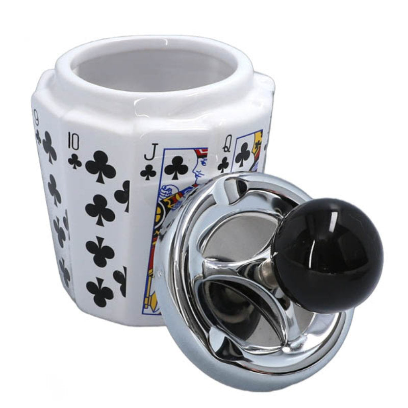 Poker DREH-ASCHENBECHER Jass Aschenbecher Drehaschenbecher Ø9cm