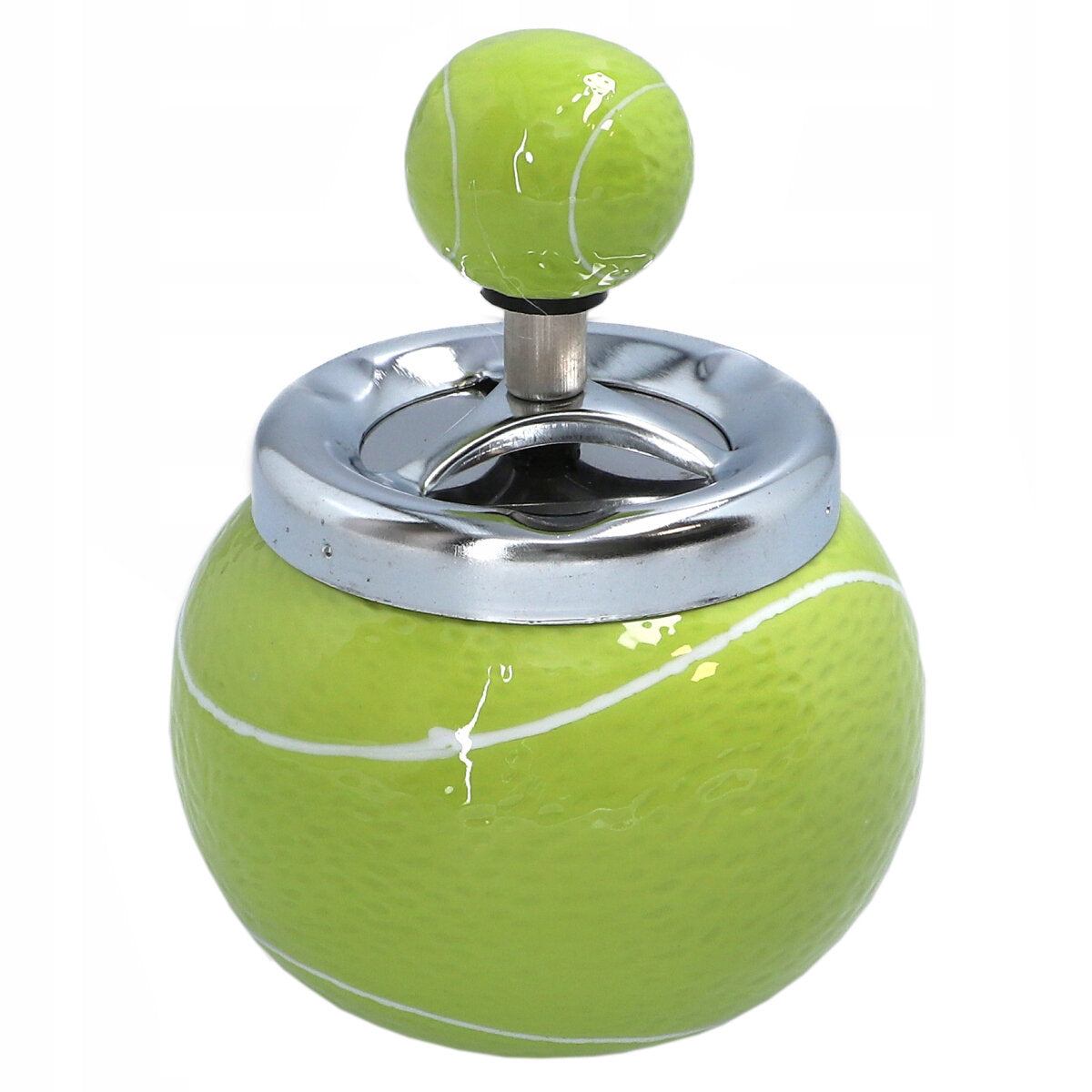 Tennisball DREH-ASCHENBECHER Tennis Aschenbecher Drehaschenbecher Ø9,5cm