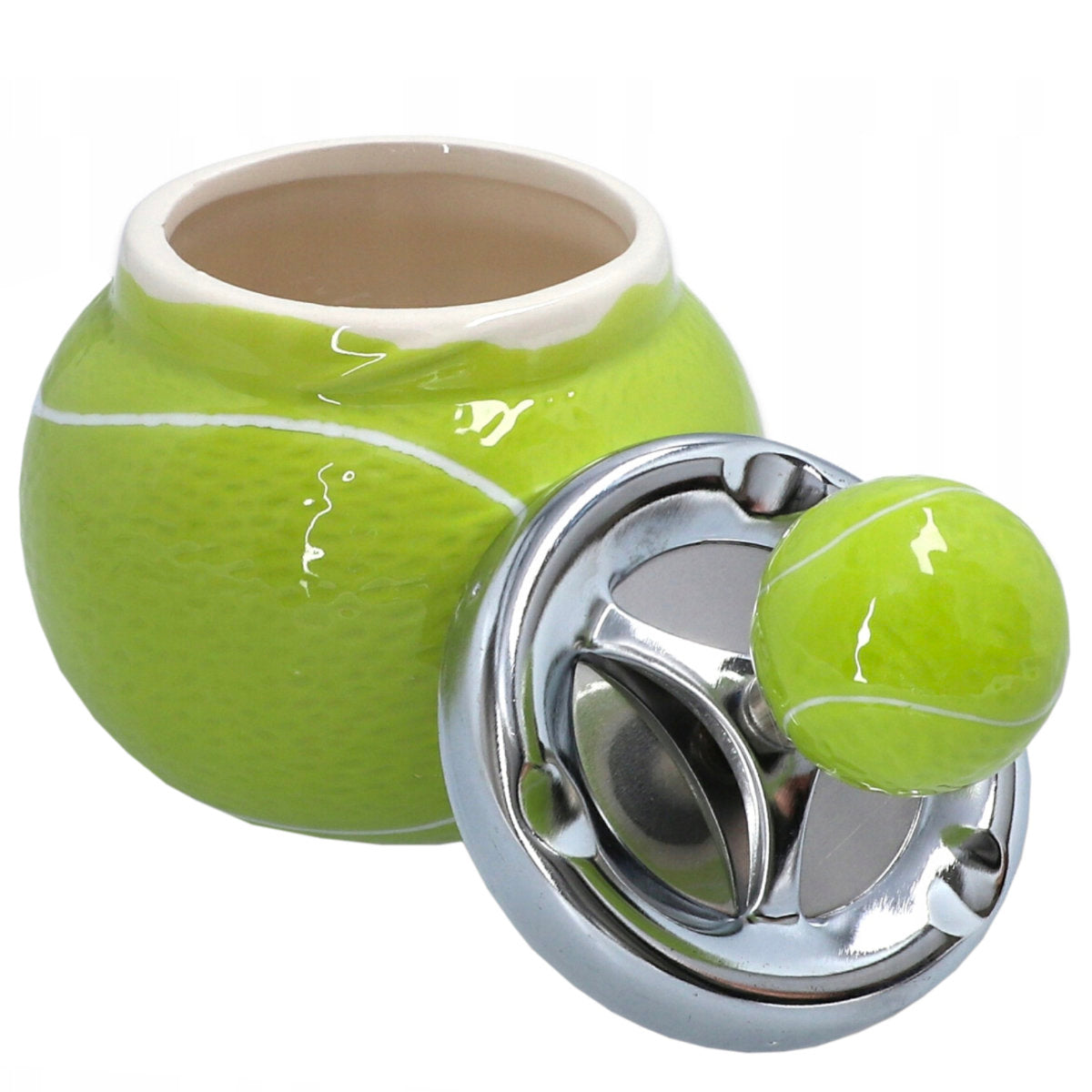 Tennisball DREH-ASCHENBECHER Tennis Aschenbecher Drehaschenbecher Ø9,5cm