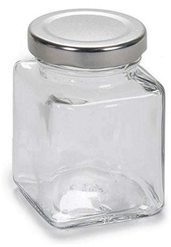 100ml EINMACHGLÄSER Einmachglas Konfitürenglas GLAS WÜRFEL ECKIG