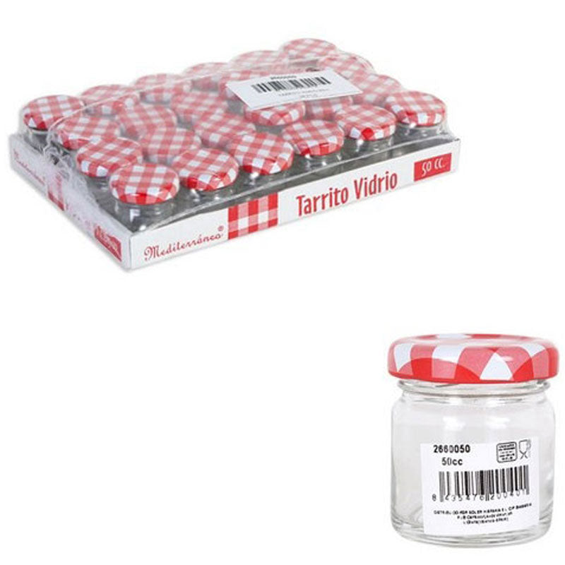 50ml EINMACHGLÄSER Einmachglas Konfitürenglas GLAS RUND