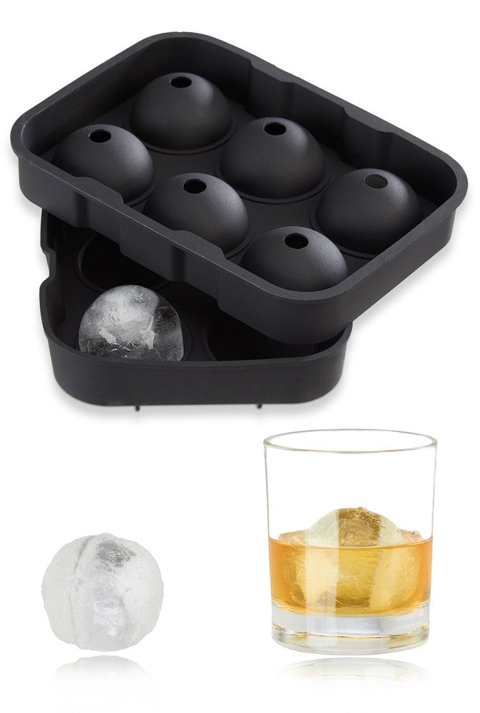 KUGEL EISWÜRFELFORM Eiskugelform Silikon Ball rund 4,5cm auch geeignet als Backform und Pralinéform