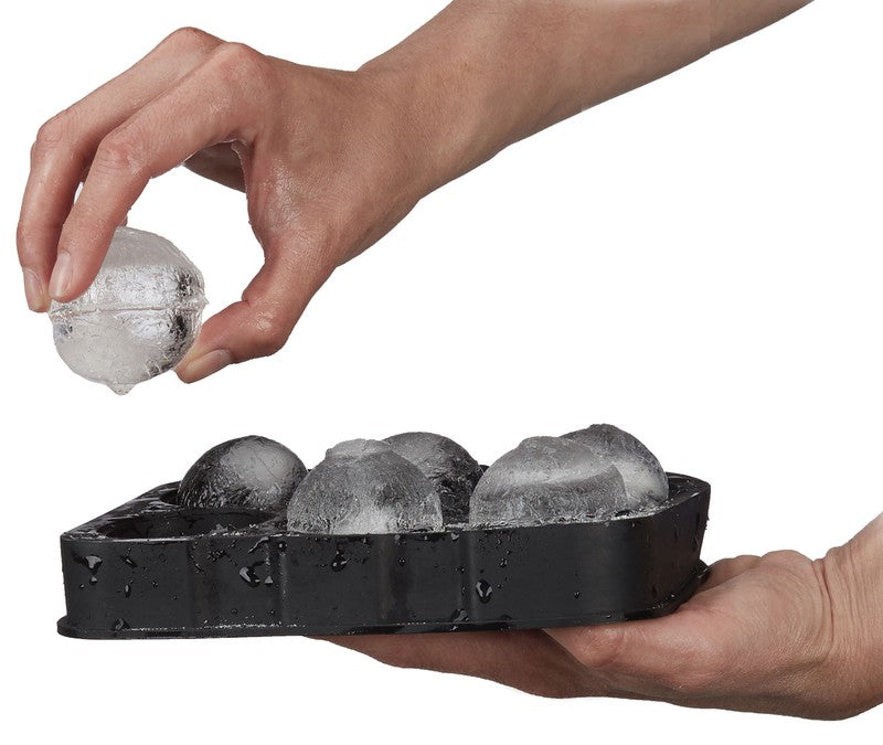 KUGEL EISWÜRFELFORM Eiskugelform Silikon Ball rund 4,5cm auch geeignet als Backform und Pralinéform