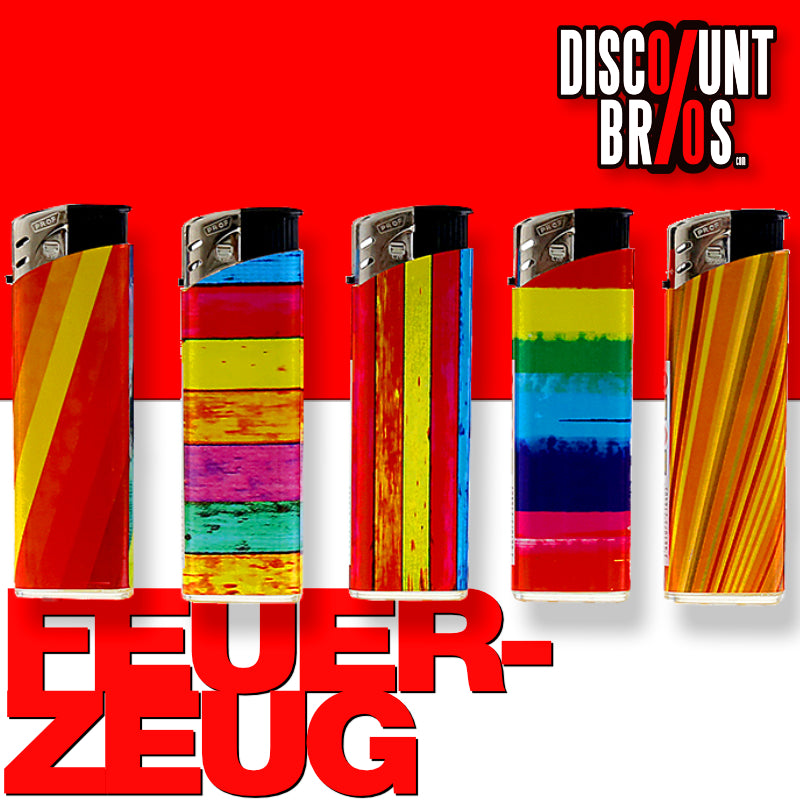 Elektronik FEUERZEUG "Regenbogen" nachfüllbar