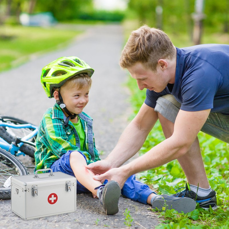 Medizinbox ERSTE HILFE KOFFER Arzneikasten Medizinkasten aus Aluminium