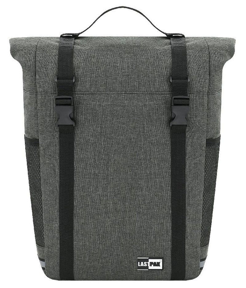 LASTPACK Velo- Fahrrad-GEPÄCKTASCHE Fahrradtasche für Gepäckträger 15l DUNKELGRAU