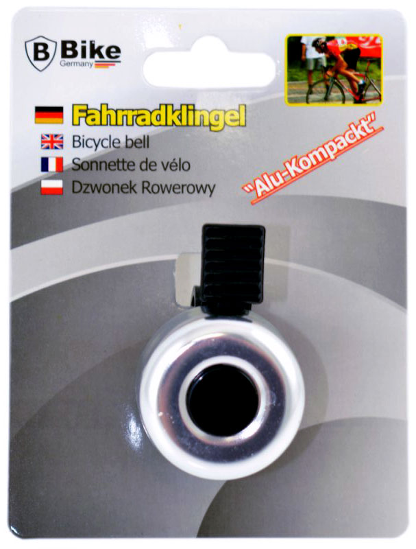 Mini VELOGLOCKE Fahrradklingel Alu farbig KOMPAKT