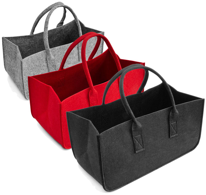 Tragetasche Filztasche Tasche für Kaminholz aus Filz 50 × 25 × 25 cm