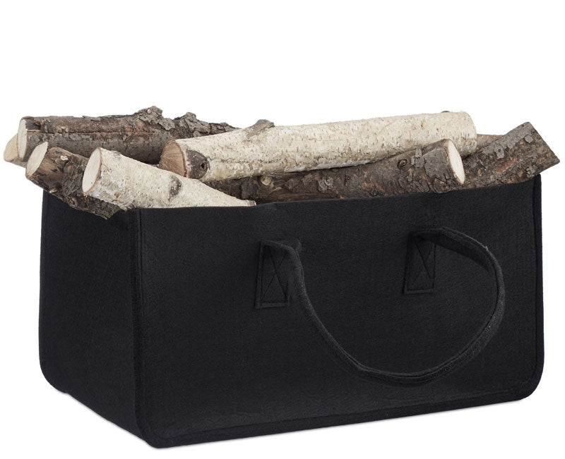Tragetasche Filztasche Tasche für Kaminholz aus Filz 50 × 25 × 25 cm