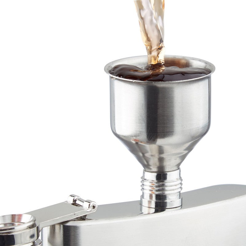 6-teilig Geschenk-Set Flachmann Set aus Edelstahl inkl. Becher