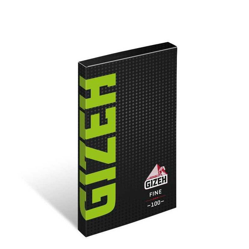 10 × GIZEH Black Fine Magnet Papers Zigarettenpapier Hanf/Flachs Double Window 100 Blatt 68×36mm