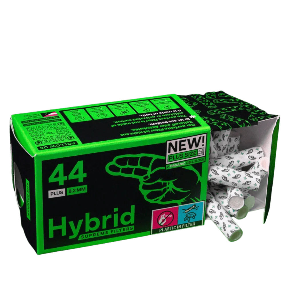 Hybrid Supreme AKTIVKOHLEFILTER 8,2 mm Plus Size (44 Stück)