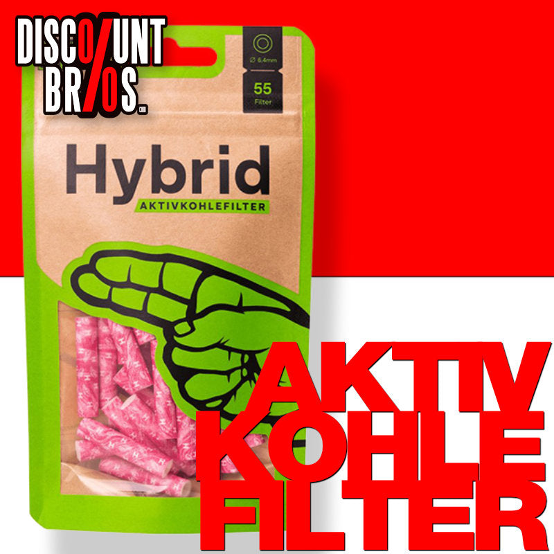 Hybrid Supreme AKTIVKOHLEFILTER 6.4 mm Extra Slim (55 Stück) – Special Edition – Magenta