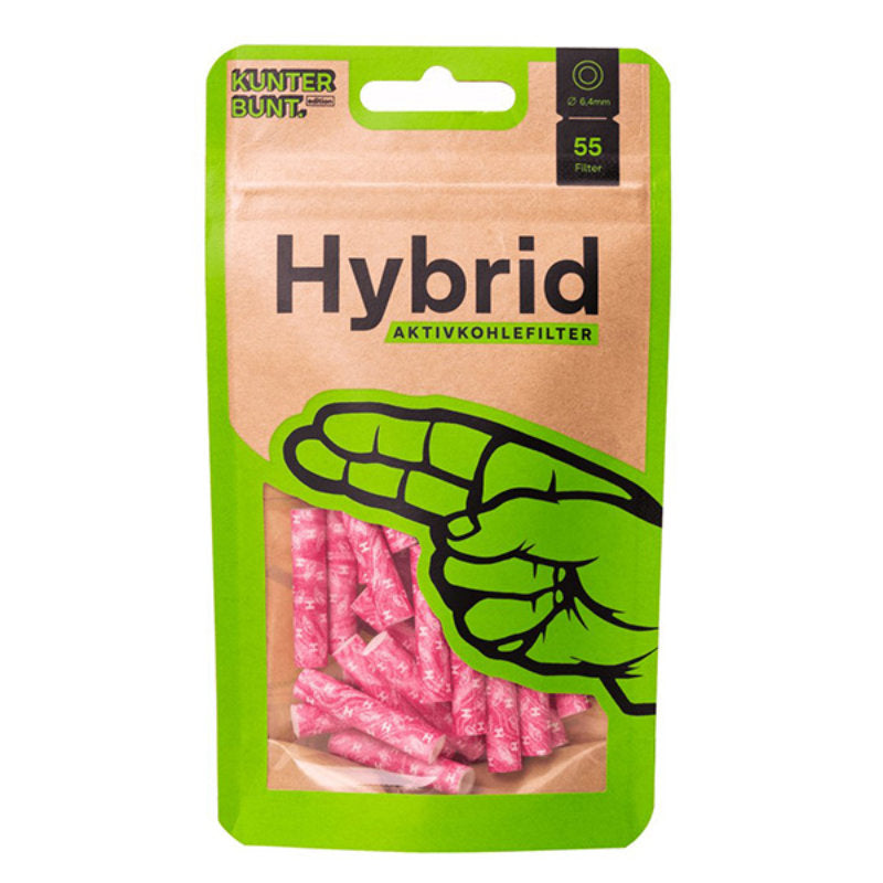Hybrid Supreme AKTIVKOHLEFILTER 6.4 mm Extra Slim (55 Stück) – Special Edition – Magenta