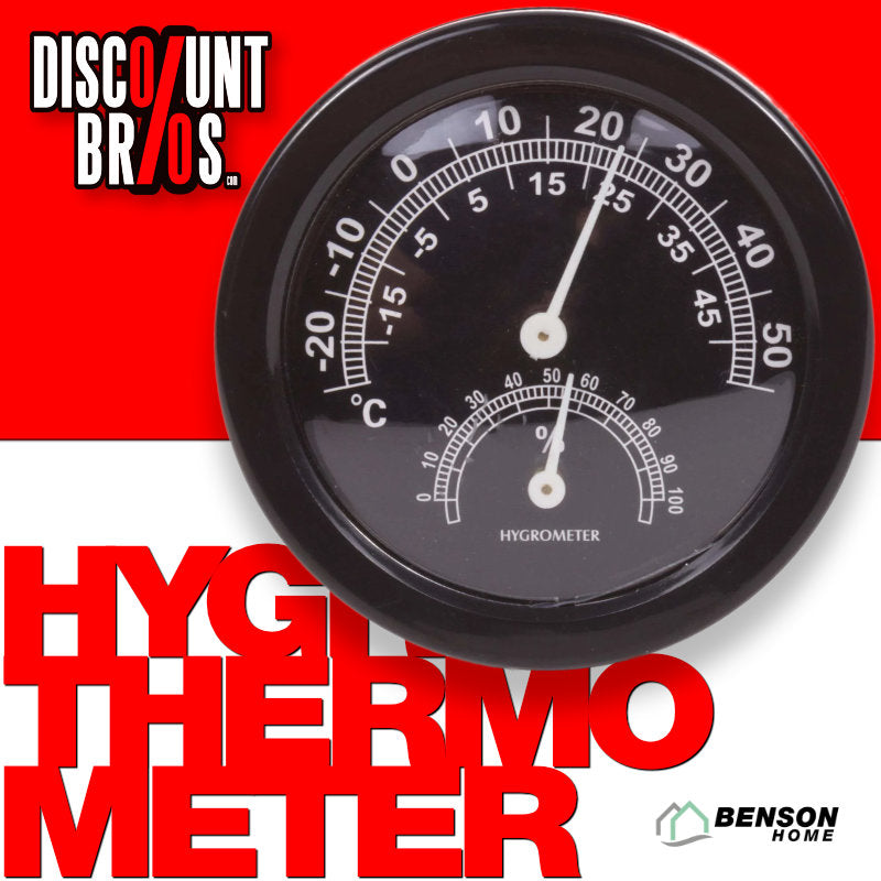 Hygrometer THERMOMETER Luftfeuchtigkeit Messgerät Schwarz