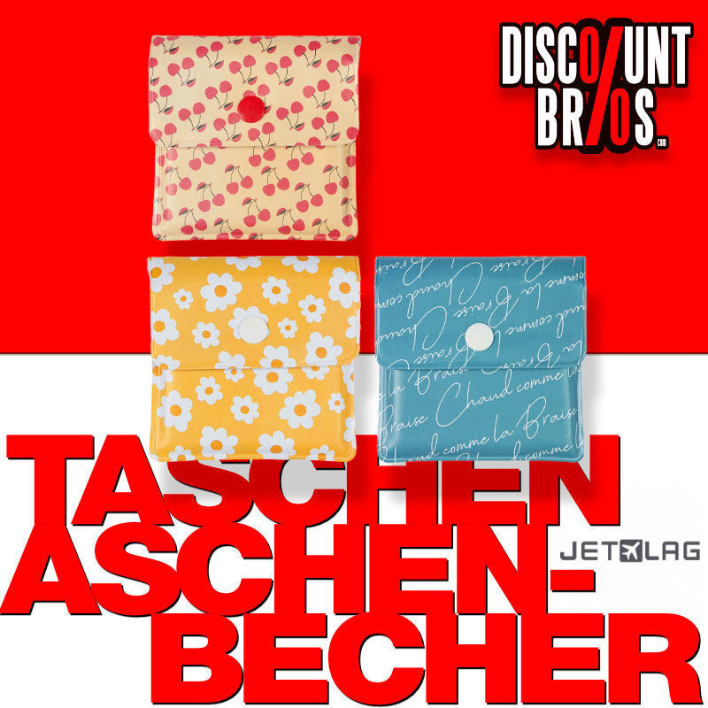 JET LAG Feldaschenbecher TASCHEN-ASCHENBECHER in verschiedenen Sujets