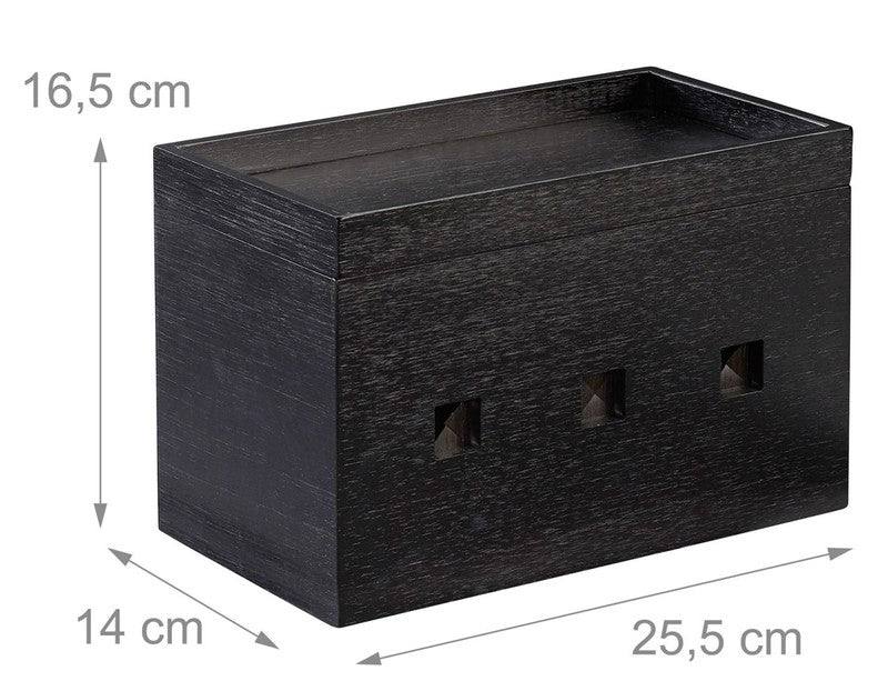 KABELBOX Ladestation Organzier Bambus Holz
