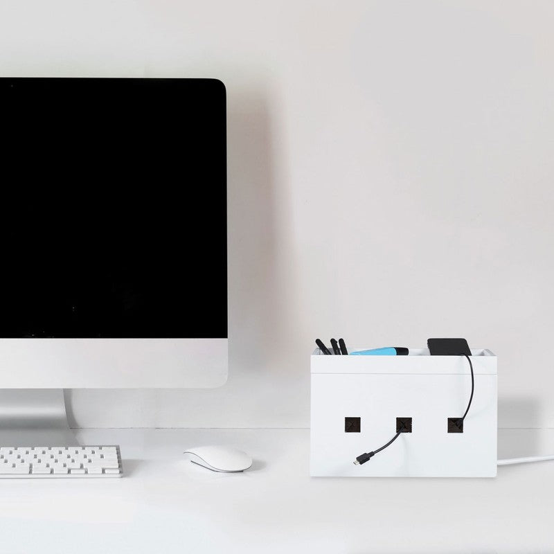 KABELBOX Ladestation Organzier Bambus Holz