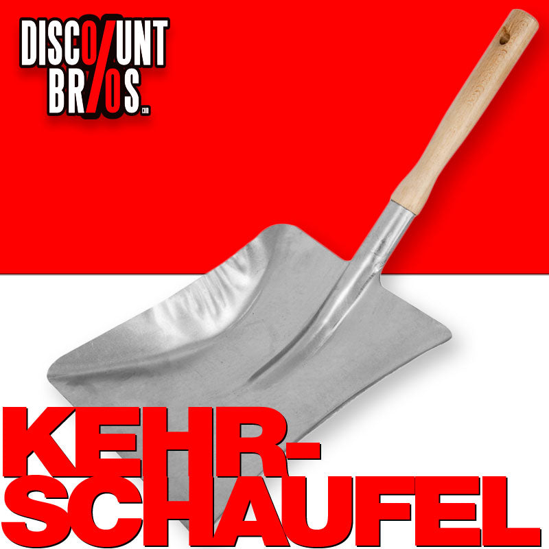 Schaufel KEHRSCHAUFEL Metallschaufel mit Holzstiel