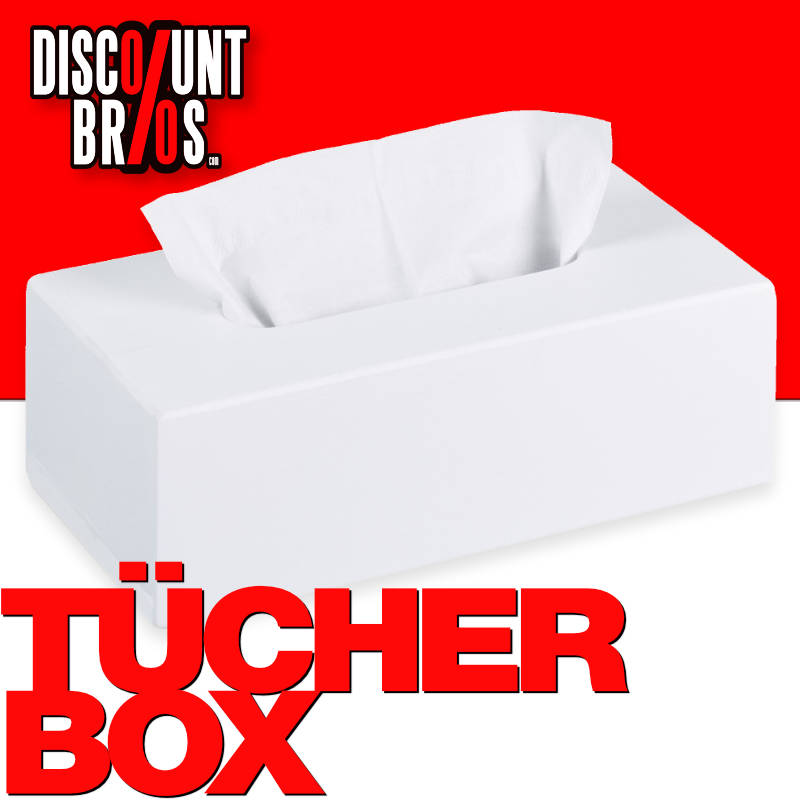 Bambus KOSMETIKTÜCHERBOX ovale Öffnung WEISS 24 cm