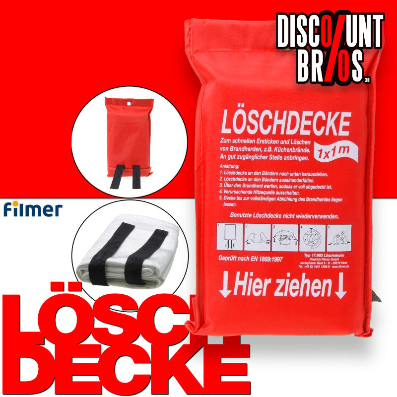 Brandschutzdecke LÖSCHDECKE 1×1 Meter